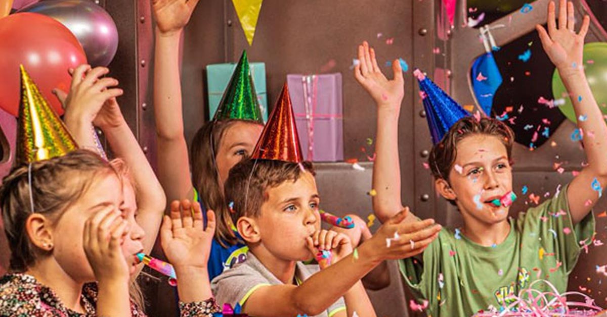 Kinderfeestje in de pretfabriek